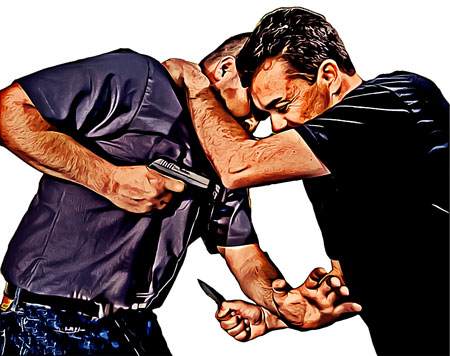 two men fighting